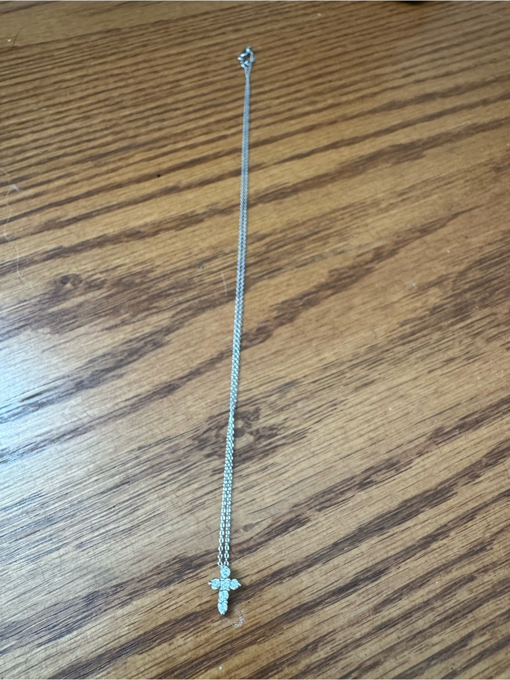 Dainty Diamond Cross Necklace - Picture 6 of 6